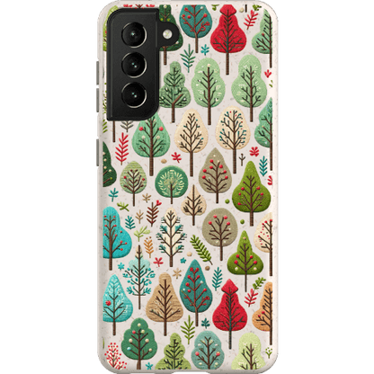 Stepping Green Phone Case Small Festive Trees Bio Case