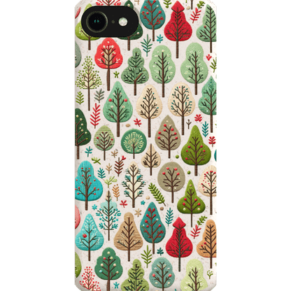 Stepping Green Phone Case Small Festive Trees Bio Case