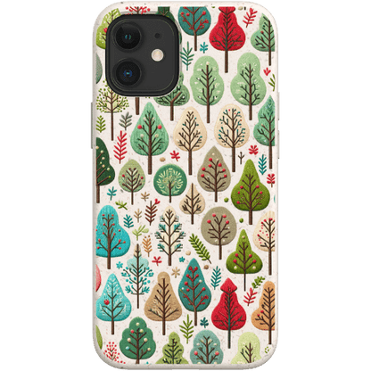 Stepping Green Phone Case Small Festive Trees Bio Case