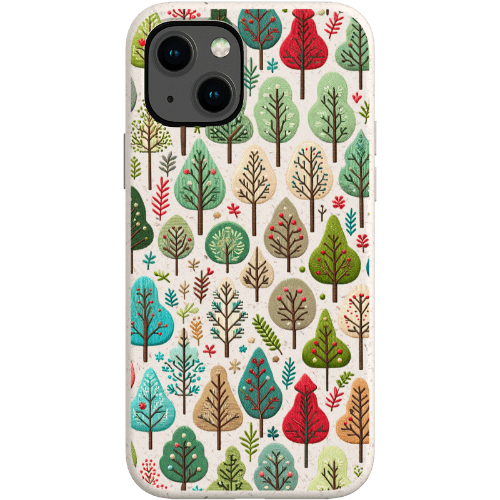 Stepping Green Phone Case Small Festive Trees Bio Case