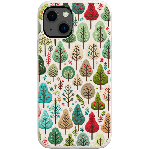 Stepping Green Phone Case Small Festive Trees Bio Case