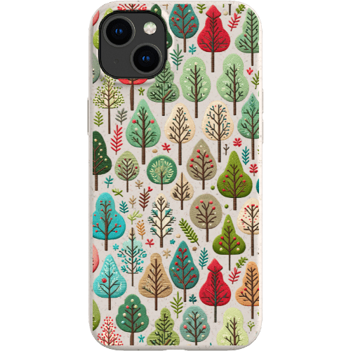Stepping Green Phone Case Small Festive Trees Bio Case