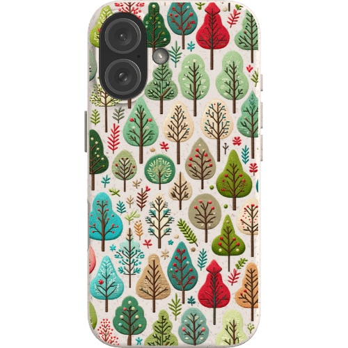 Stepping Green Phone Case Small Festive Trees Bio Case