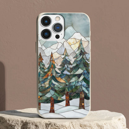 Stepping Green Phone Case Snowy Forest Bio Case