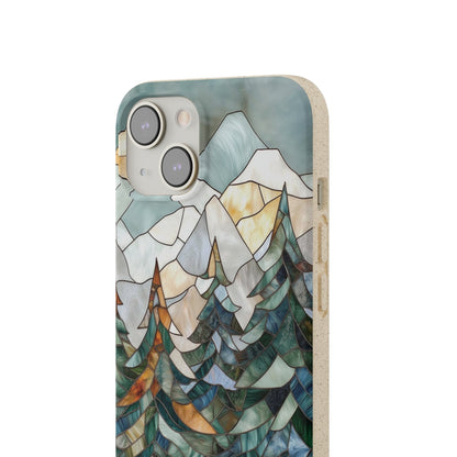 Stepping Green Phone Case Snowy Forest Bio Case