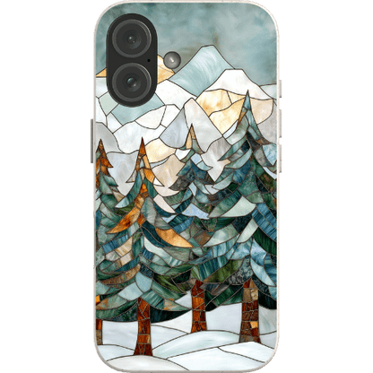 Stepping Green Phone Case Snowy Forest Bio Case