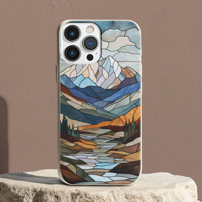 Stepping Green Phone Case Snowy Mountain Bio Case
