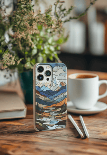 Stepping Green Phone Case Snowy Mountain Bio Case