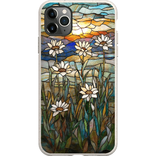 Stepping Green Phone Case Stained Glass Daisies Bio Case