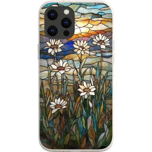 Stepping Green Phone Case Stained Glass Daisies Bio Case