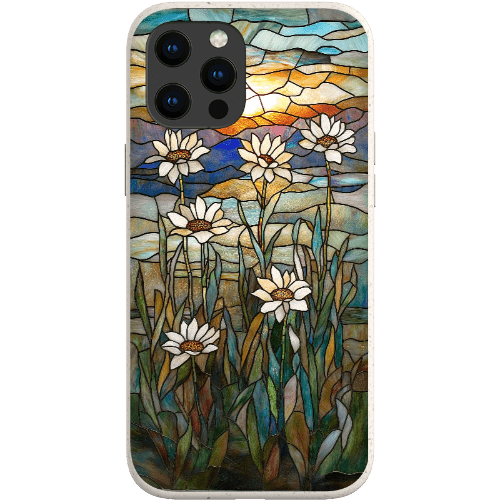 Stepping Green Phone Case Stained Glass Daisies Bio Case