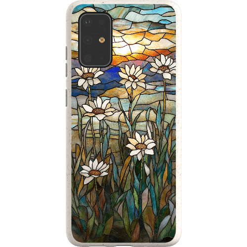 Stepping Green Phone Case Stained Glass Daisies Bio Case