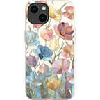 Stepping Green Phone Case Stained Glass Flowers Bio Case