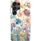 Stepping Green Phone Case Stained Glass Flowers Bio Case