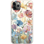 Stepping Green Phone Case Stained Glass Flowers Bio Case