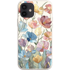 Stepping Green Phone Case Stained Glass Flowers Bio Case