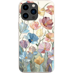Stepping Green Phone Case Stained Glass Flowers Bio Case