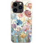 Stepping Green Phone Case Stained Glass Flowers Bio Case