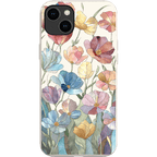 Stepping Green Phone Case Stained Glass Flowers Bio Case