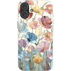 Stepping Green Phone Case Stained Glass Flowers Bio Case