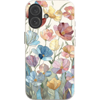 Stepping Green Phone Case Stained Glass Flowers Bio Case