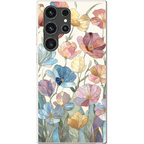 Stepping Green Phone Case Stained Glass Flowers Bio Case