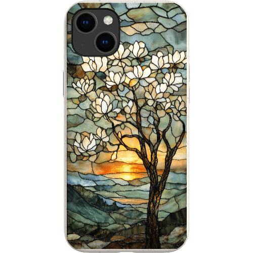 Stepping Green Phone Case Stained Glass Magnolia Tree Bio Case