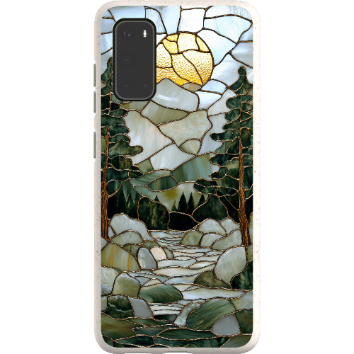 Stepping Green Phone Case Stained Glass Mountain Creek 1 Bio Case