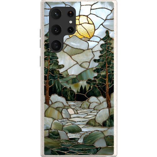 Stepping Green Phone Case Stained Glass Mountain Creek 1 Bio Case