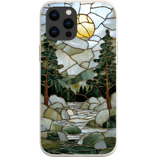 Stepping Green Phone Case Stained Glass Mountain Creek 1 Bio Case
