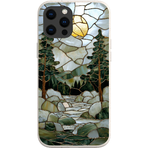 Stepping Green Phone Case Stained Glass Mountain Creek 1 Bio Case