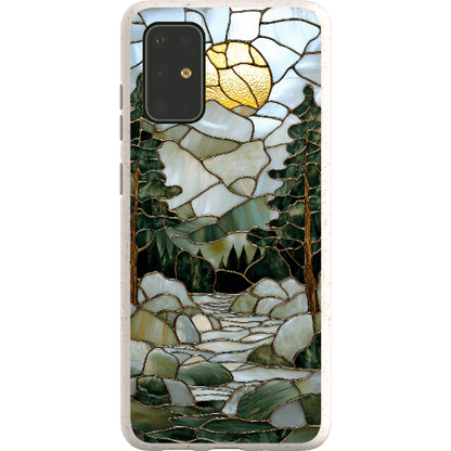 Stepping Green Phone Case Stained Glass Mountain Creek 1 Bio Case