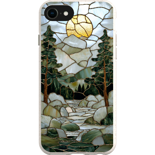 Stepping Green Phone Case Stained Glass Mountain Creek 1 Bio Case