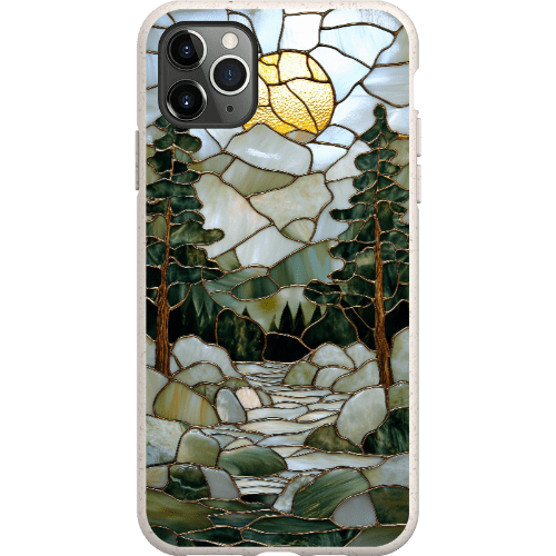 Stepping Green Phone Case Stained Glass Mountain Creek 1 Bio Case