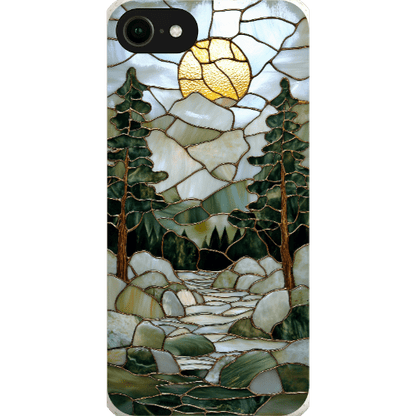 Stepping Green Phone Case Stained Glass Mountain Creek 1 Bio Case