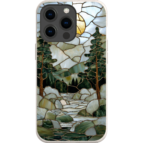 Stepping Green Phone Case Stained Glass Mountain Creek 1 Bio Case