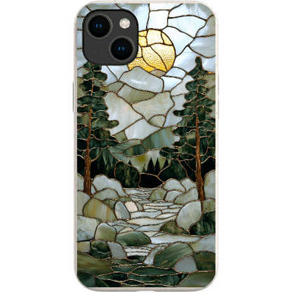 Stepping Green Phone Case Stained Glass Mountain Creek 1 Bio Case