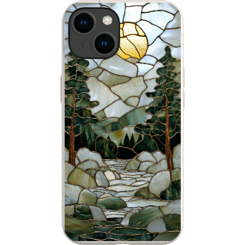 Stepping Green Phone Case Stained Glass Mountain Creek 1 Bio Case