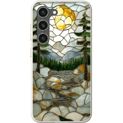 Stepping Green Phone Case Stained Glass Mountain Creek 2 Bio Case