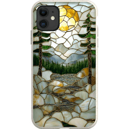 Stepping Green Phone Case Stained Glass Mountain Creek 2 Bio Case