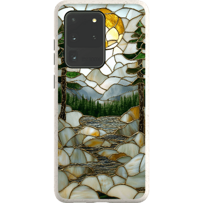 Stepping Green Phone Case Stained Glass Mountain Creek 2 Bio Case