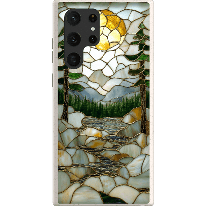 Stepping Green Phone Case Stained Glass Mountain Creek 2 Bio Case