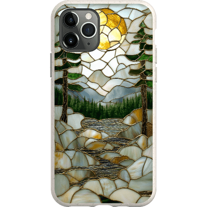 Stepping Green Phone Case Stained Glass Mountain Creek 2 Bio Case