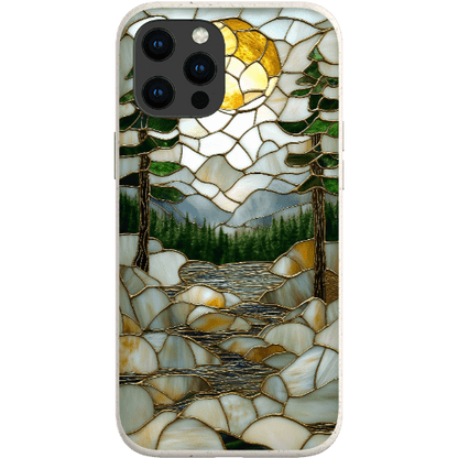 Stepping Green Phone Case Stained Glass Mountain Creek 2 Bio Case