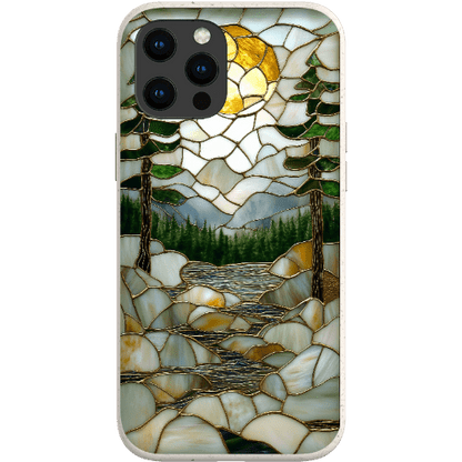 Stepping Green Phone Case Stained Glass Mountain Creek 2 Bio Case