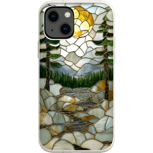 Stepping Green Phone Case Stained Glass Mountain Creek 2 Bio Case