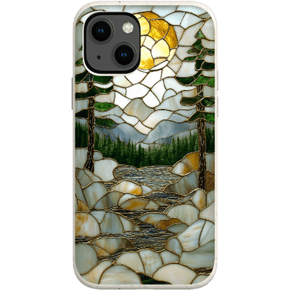 Stepping Green Phone Case Stained Glass Mountain Creek 2 Bio Case