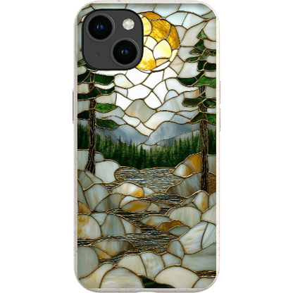Stepping Green Phone Case Stained Glass Mountain Creek 2 Bio Case