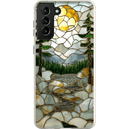 Stepping Green Phone Case Stained Glass Mountain Creek 2 Bio Case