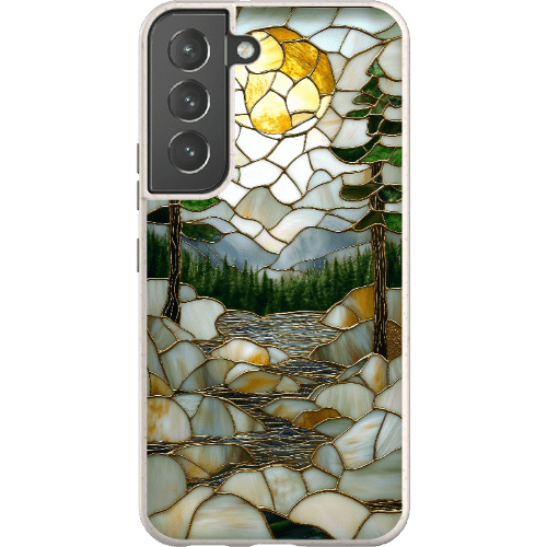Stepping Green Phone Case Stained Glass Mountain Creek 2 Bio Case